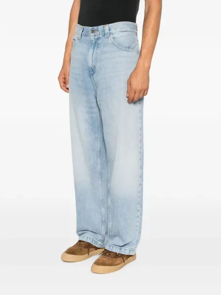 Blugi drepți Carhartt Wip albastru