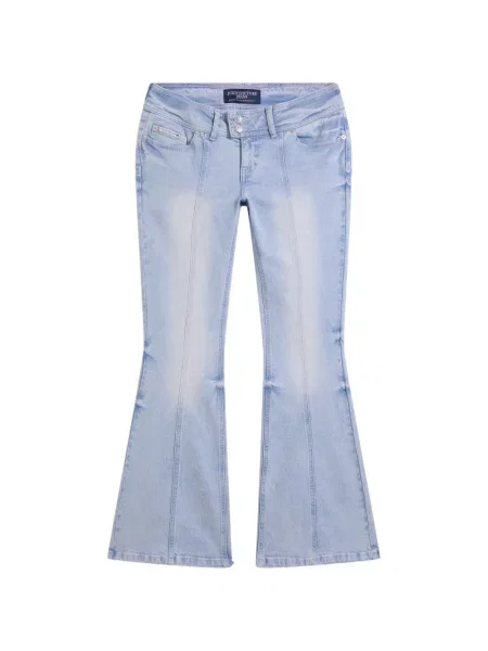 Blugi Juicy Couture cu broderie albastru