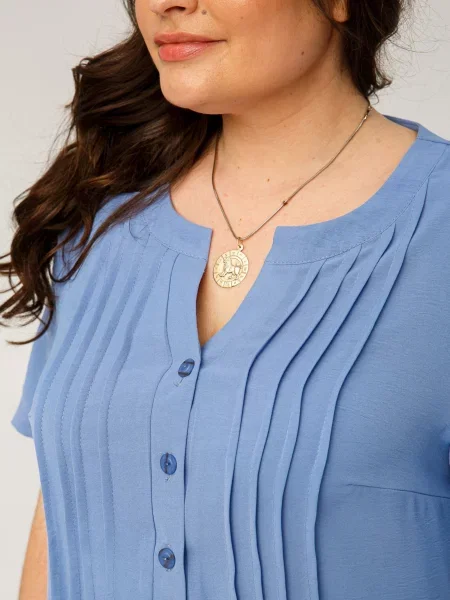 Туніка All Posa креп блакитний