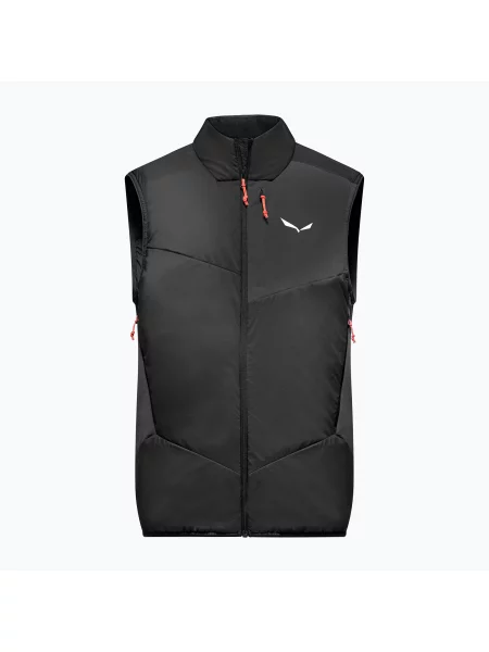 Treková vesta Salewa Ortles Hybrid Tyrol Wool Air black out černá
