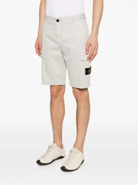 Kratke hlače Stone Island kamenje siva