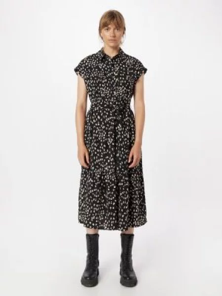 DKNY Rochie tip bluză negru alb