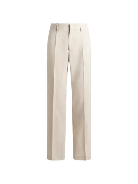 Pantaloni Etro plisate cu picior lat