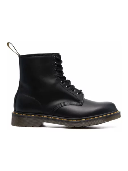 Botki Dr. Martens sznurowane skórzane czarne