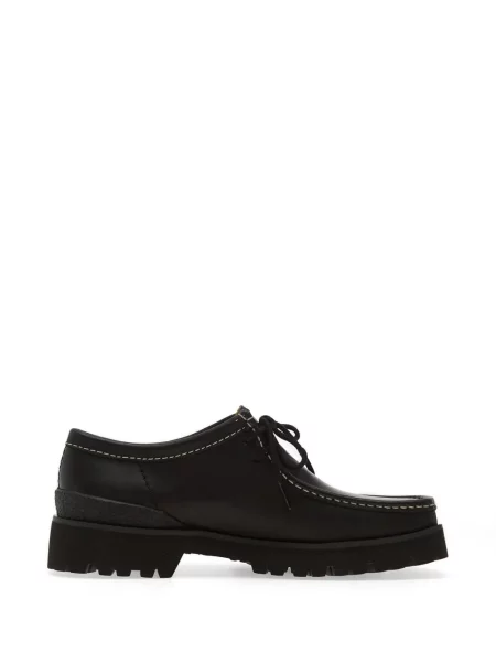 Pantofi derby Clarks Originals cu șireturi din dantelă negru