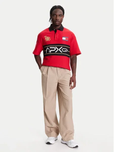 Tommy Hilfiger Polokošile F1 Movie Race Day červená