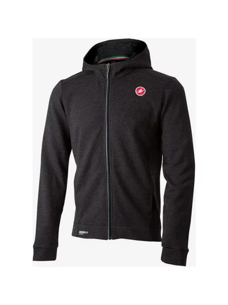 Bluza polarowa Castelli Milano z zamkiem błyskawicznym w kolorze czarnym XL czarna