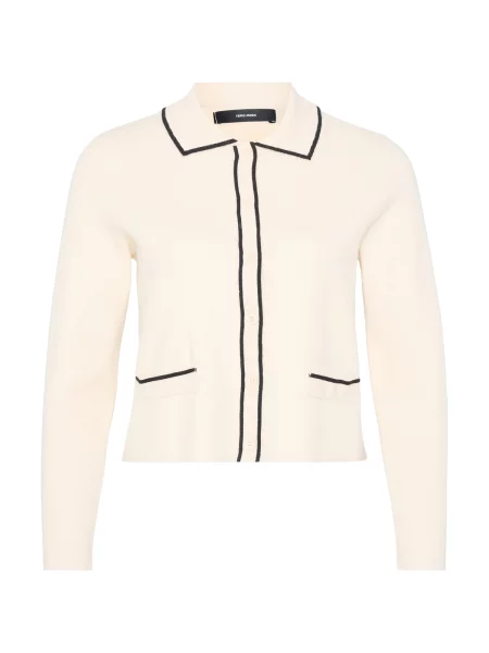 Vero Moda Petite Πλεκτή ζακέτα VMGOLD κρεμ μαύρο