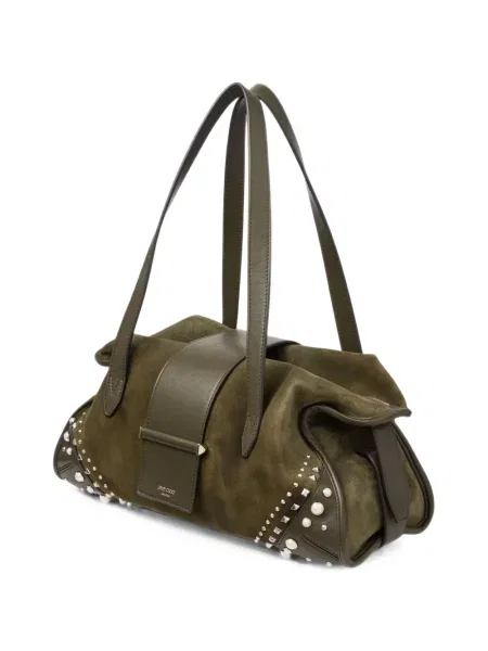 Geantă shopper Jimmy Choo verde