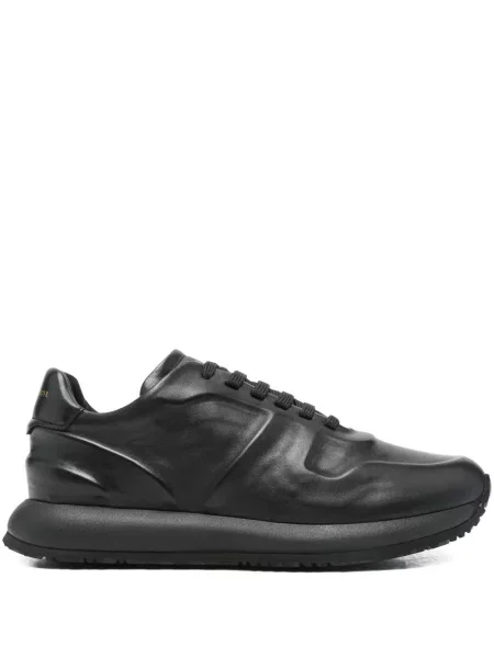 Sneakerși Officine Creative din piele negru