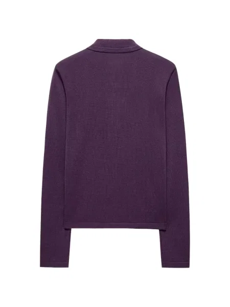 Cardigan Shanghai Tang de mătase violet