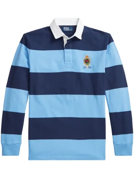 Dugo košulja Polo Ralph Lauren karirana s okruglim izrezom siva