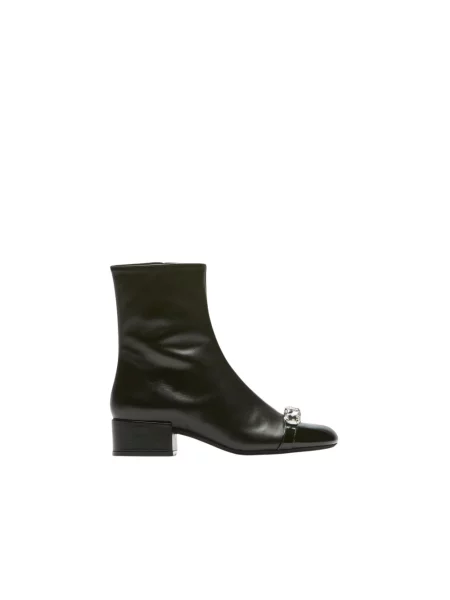 Buty do kostki N°21 skórzane czarne