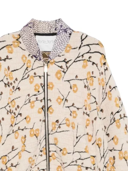 Geacă bomber Forte_forte cu model floral din jacard