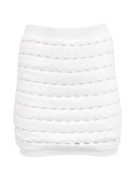 Fusta mini Iro tricotate alb