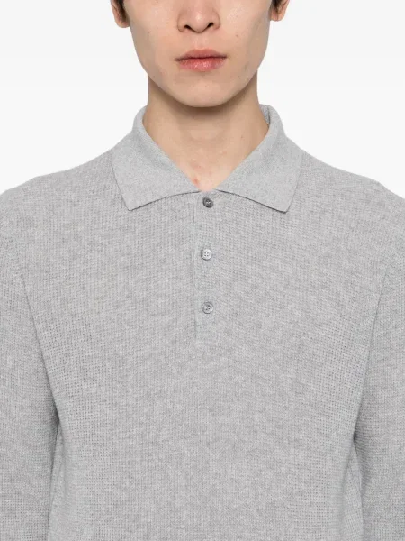 Polo Canali tricotate gri