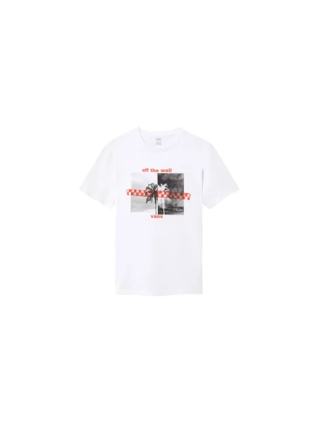 Vans Wm Highlighter White Kobiety Koszulki Vans Size: XS biały