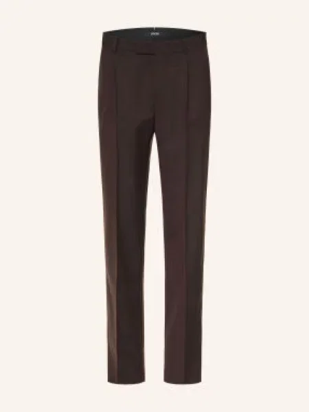 Joop! Oblekové Kalhoty Rennet Regular Fit dark red červené