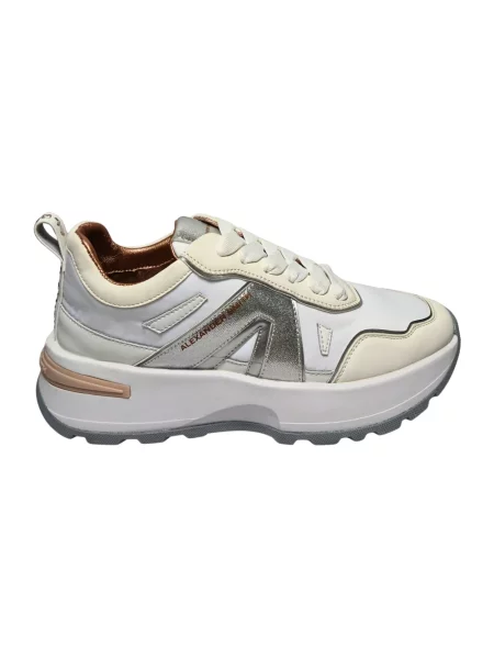 Sneakersy Alexander Smith skórzane białe