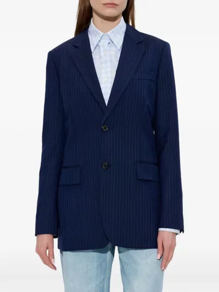 Geacă Moschino de lână albastru