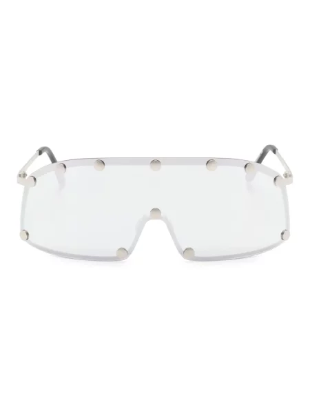 Rick Owens Akcesoria unisex ONE SIZE Okulary przeciwsłoneczne Steel Shielding z zapięciem na szary