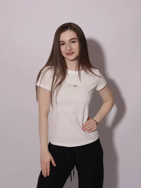 Футболка LUMO віскоза/поліестер білий