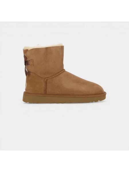 Pantofi Ugg cu funde alb
