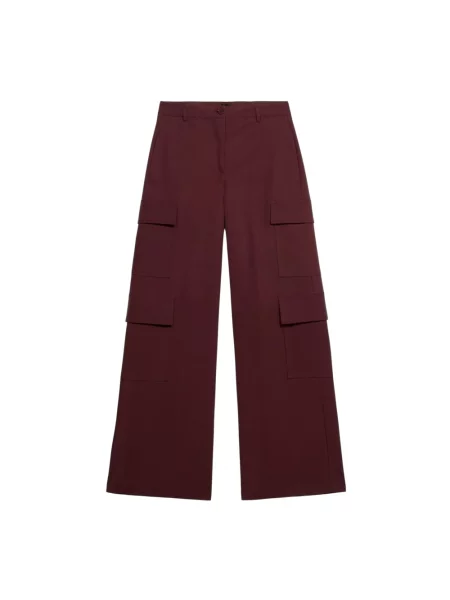 Spodnie cargo Oltre czerwone