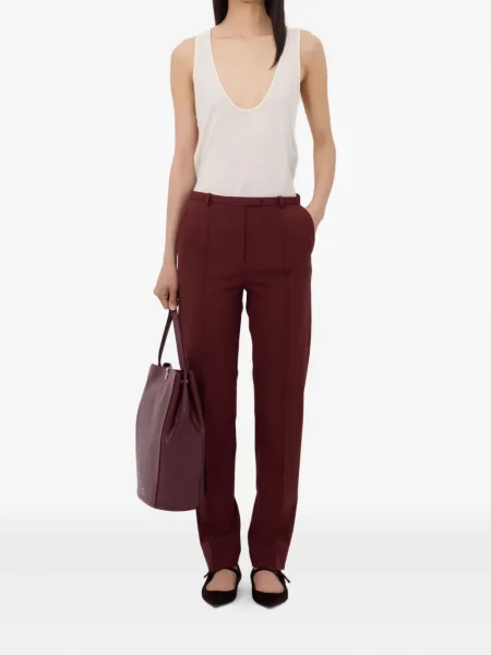 Pantaloni Loulou De Saison roșu