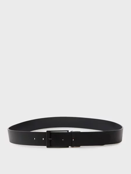 Кожаный ремень Tommy Hilfiger черный