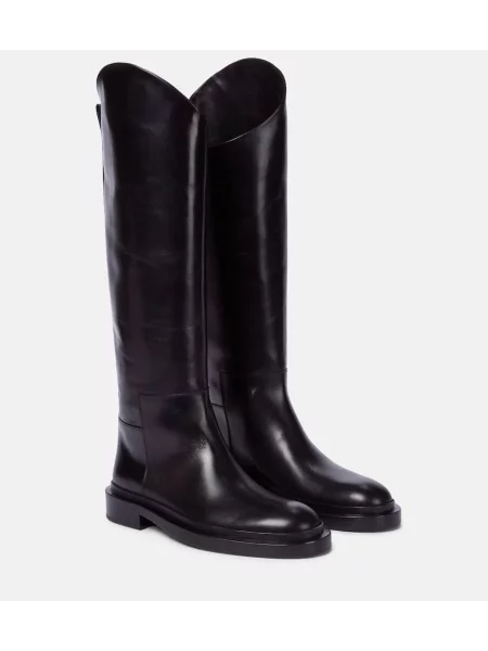 Cizme Jil Sander din piele negru