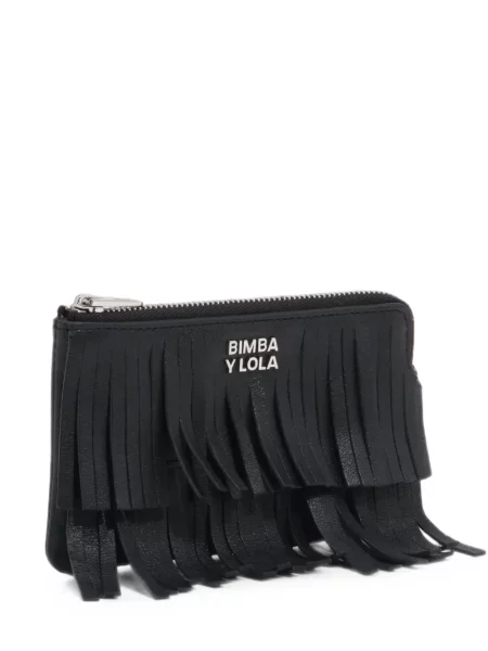 Portofel Bimba Y Lola cu franjuri din piele negru