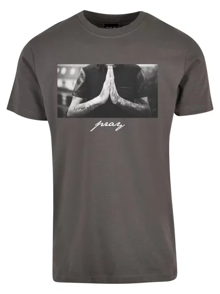 Tričko Mister Tee sivá