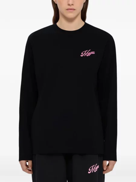Hanorac Msgm cu broderie lung negru