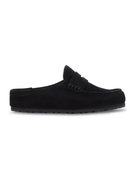 Klapki mules Birkenstock zamszowe czarne