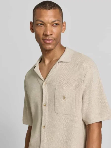Koszulka polo z czystej bawełny o kroju regular fit Polo Ralph Lauren beżowa