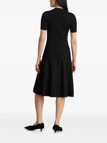 Πλεκτή μικρός μίντι φόρεμα Lauren Ralph Lauren μαύρο