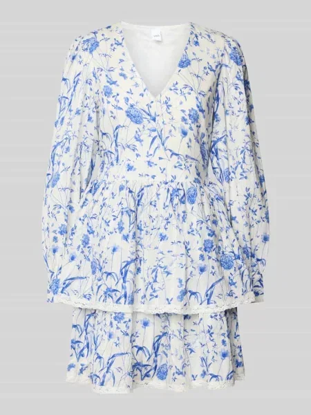 Sukienka koktajlowa z dekoltem w serek model ‘ELIN’ Y.a.s niebieska