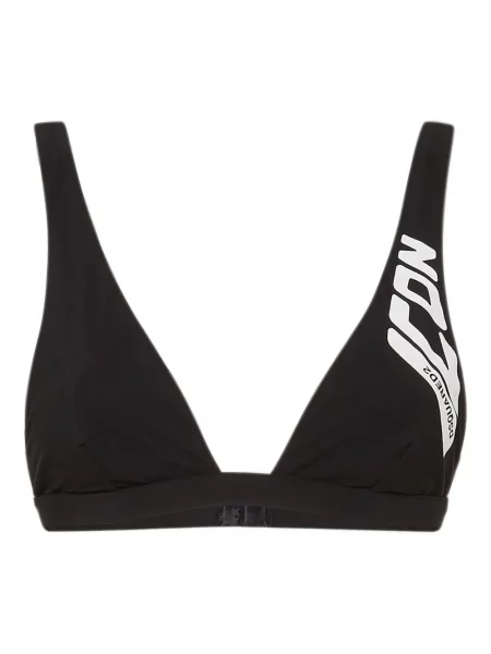 Trokutasti grudnjak Dsquared2 s autogramom crna