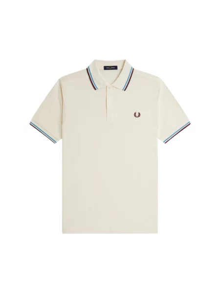Koszulka polo Fred Perry ze sznurkiem biała