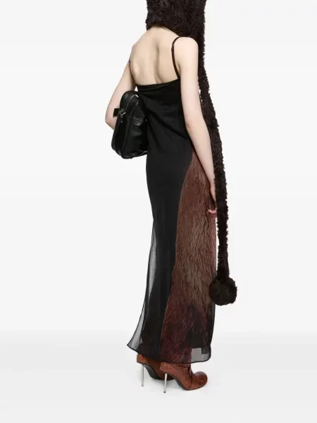 Rochie Acne Studios cu imagine de costum negru