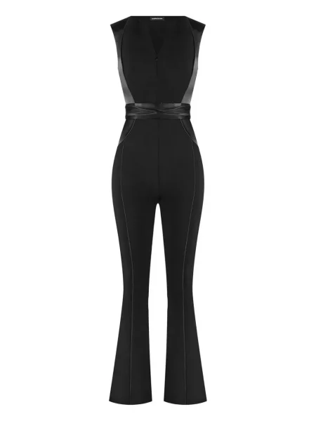 Salopetă Manière De Voir din satin negru