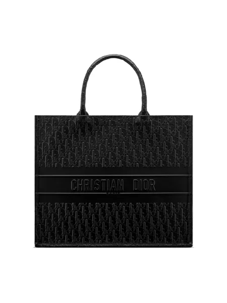 Shopperka Dior skórzana czarna
