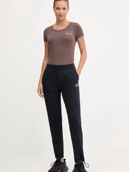 Футболка Ea7 Emporio Armani коричневая