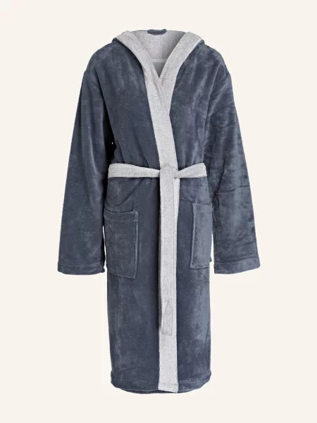 Vossen Unisex Flanelový Župan Poppy šedá