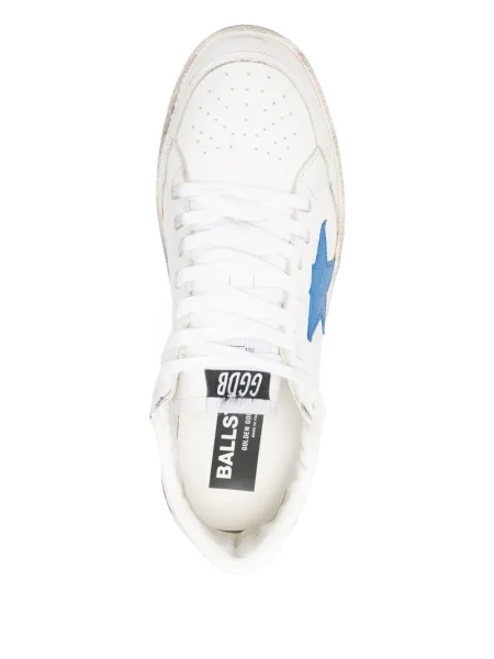 Δερμάτινα sneakers Golden Goose Ball Star λευκό