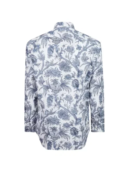 Cămașă Etro cu imagine cu model paisley alb