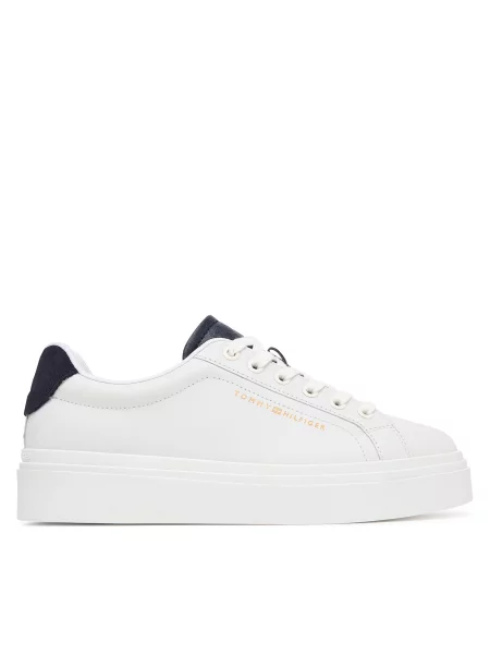 Sneakersy Tommy Hilfiger Th Feminine Platform Monogram biela