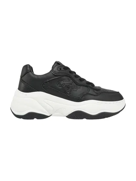 Sneakersy Guess skórzane czarne