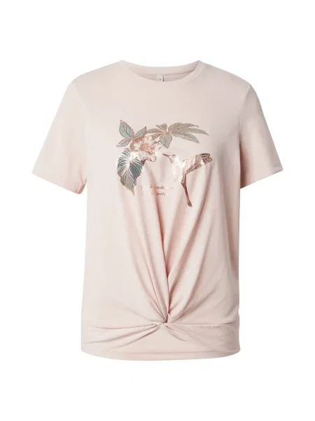 ONLY Tričko ONLCARRIE zlatá púdrová zelená